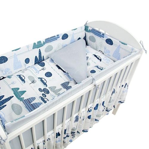 2 részes ágynemű - kék autó