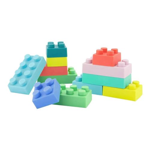 Infantino Super Soft 1st Building Blocks készségfejlesztő építő