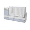 Lorelli Trend PLUS kombi ágy 70x165 - White Baby Blue