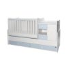 Lorelli MiniMax kombi ágy 72x190 - White / Baby Blue