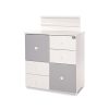 Lorelli Cupboard pelenkázó komód - White & Stone Grey