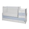 Lorelli Maxi Plus kombi ágy 70x160 - Trio White/Baby Blue