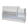 Lorelli Maxi Plus kombi ágy 70x160 - Trio White/Baby Blue