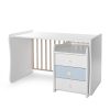 Lorelli Maxi Plus kombi ágy 70x160 - Trio White/Baby Blue