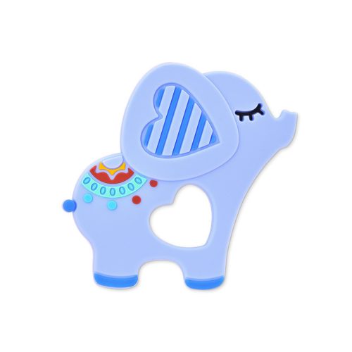 Baby Care szilikon rágóka - Еlephant Lucky Blue