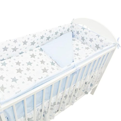 2 részes ágynemű - modern kék csillagok