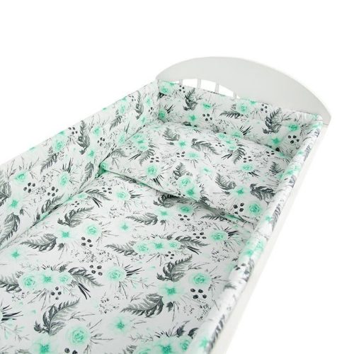 Fejvédő - zöld virág