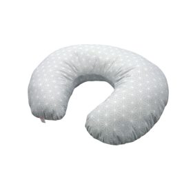 Szoptatós párna - szürke geometrikus minta