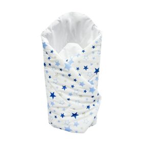 Babapólya puha - kék-világoskék csillagok