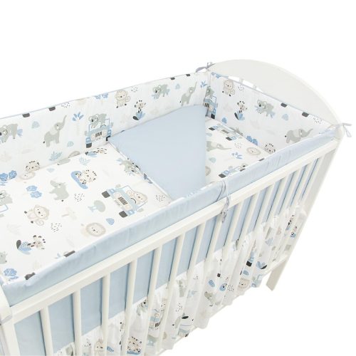 2 részes ágynemű - kék szafariautó