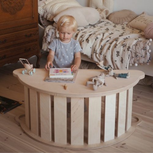 Asztallap fa hintához - M - fekete