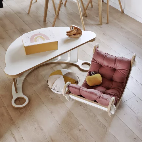 Asztallap fa hintához - M - natúr