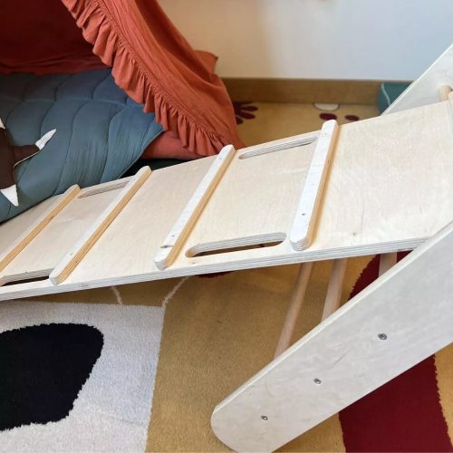 Létra / csúszdalap fa hintához - L - szürke