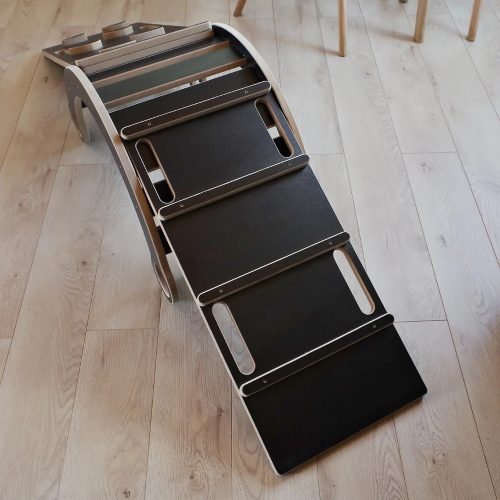 Létra / csúszdalap fa hintához - L - szürke