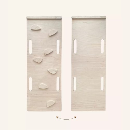 Mászófal / csúszdalap fa hintához - M - natúr