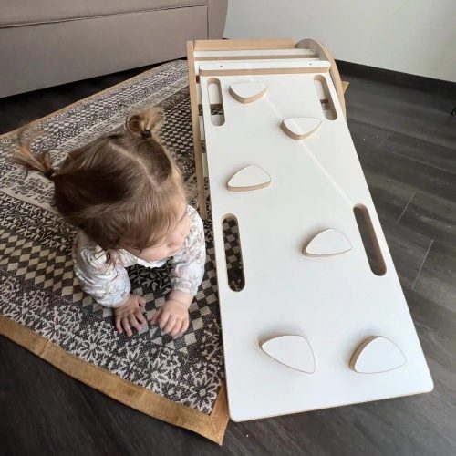 Mászófal / csúszdalap fa hintához - S - fekete