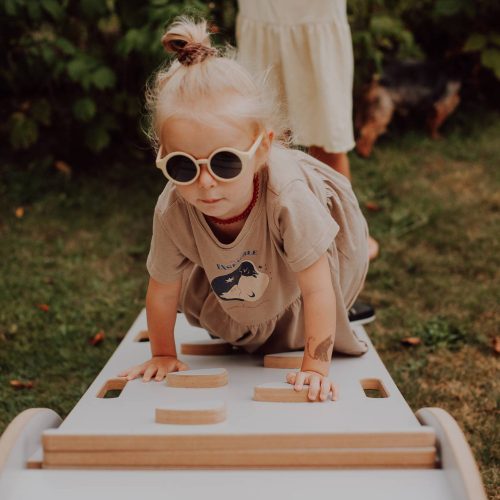 Mászófal / csúszdalap fa hintához - S - fekete